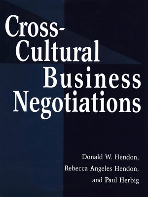 cover image of Cross-Cultural Business Negotiations